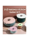 3lü Vakumlu Silikon Kapak Seti