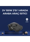 3ü 1 Arada Araç İçi Isıtıcı Fan | 12V Prizli, Buz Çözücü, Temiz Hava ve Hızlı Isıtma Özellikli