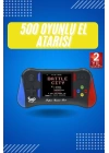 3.5 İnç 500 Klasik Retro Oyun Yüklü Kollu Oyun Konsolu