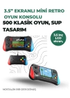 3.5 İnç Ekranlı Klasik Oyun Konsolu – 500 Dahili Oyun