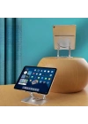 360 Derece Dönebilen Yükseltilmiş Masaüstü Ayarlanabilir  Metal Tablet Standı