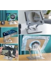 360 Derece Dönebilen Yükseltilmiş Masaüstü Ayarlanabilir  Metal Tablet Standı