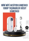 360° Klipsli Manyetik Spor Kamera Yüksek Çözünürlük