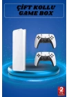 3D Çift Oyun Kollu 4K HD Ekran Nostaljik 20.000 Oyunlu Beyaz Game Box