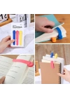 3’lü Otomatik Kitap Ayıracı – Akıllı Silikon Yer İmi Klips Seti, Okuma Severler İçin Pratik Kitap Aksesuarı