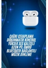 3.Nesil İOS Android Uyumlu Bluetooth 5.0 Beyaz Çağrı Cevaplama
