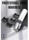 4 Taraklı Taşınabilir Profesyonel Saç ve Sakal Kesme Tıraş Makinesi
