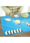 40*50 cm Silikon Ölçekli Kullanımı Kolay Hamur Açma Matı Ekmek Mantı Makarna Hamuru Yoğurma