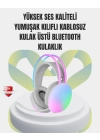 40mm Sürücülü RGB Kablosuz Kulaklık – Oyun ve Müzik için