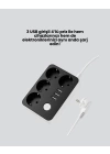 4.1A Hızlı Şarjlı Akım Korumalı 4 Priz ve 3 USB Çıkışlı Priz