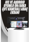 4K 10.2 İnç Çift Kameralı Araç Multimedya Ekranı CarPlay Kablosuz Tüm Cihazlara Uyumlu