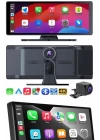 4K 10.2 İnç Çift Kameralı Araç Multimedya Ekranı CarPlay Kablosuz Tüm Cihazlara Uyumlu