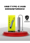 4K HDMI Çıkışlı, Gigabit Ethernetli USB‑C Çoklu Port Hub