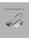 4K HDMI Çıkışlı, Gigabit Ethernetli USB‑C Çoklu Port Hub