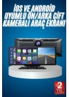 4K Ultra Araç İçi Ön ve Arka Kameralı Ekran HD 2 Kameralı Torpido Üstü Araç Multimedya