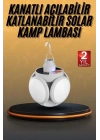 5 Kanatlı Bahçe Aydınlatma Led Askılı Solar Güneş Enerji Usb Sarjlı