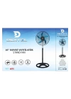 5 Metal Kanatlı Soğutucu Vantilatör Pervane 3 Kademe Hız Kontrol 18’’inch - 80w