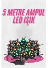 5 Metre Ampul LED Işık Renkli RGB Çok Renkli Led Aydınlatma