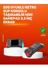 500 Oyunlu El Tipi Taşınabilir Oyun Konsolu – Şarjlı ve TV Bağlantılı Model