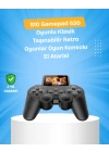 500 Oyunlu Nostaljik El Tipi Oyun Konsolu, Taşınabilir Şarjlı Cihaz, Renkli Ekran ve TV Destekli