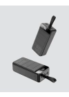 50.000 mAh Ultra Güçlü Powerbank 4 USB Çıkışlı, LED Dijital Göstergeli, Hızlı Şarj Destekli Taşınabilir Şarj Cihazı