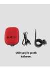 5W Kablosuz Bluetooth Hoparlör Güçlü Bas ve FM Radyo
