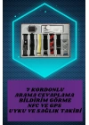 7 Kordonlu Akıllı Saat Ve Aynalı Bluetooth Kulaklık Powerbank Dijital Göstergeli
