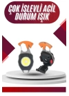 7 Modlu Mini Led Lamba Anahtarlık USB Şarjlı Kamp İçin Taşınabilir