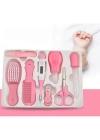 8 Parça Bebek Bakım Seti Pembe Renk