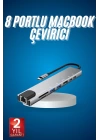 8 Port Çoklayıcı Macbook Ile Uyumlu Çoğaltıcı Type-C dönüştürücü TF SD kart