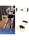 8 Şeklinde Direnç Bandı Yoga Plates Ve Vücut Geliştirme Egzersiz Bandı