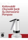 8000 mAh USB Şarjlı Su Pompası | Tek Tuşla Başlat/Durdur | Cam Damacana Uyumlu | Enerji Tasarruflu 4W Güç