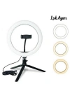 8inç 20cm Youtube Instagram Tiktok Selfie  Stüdyo Video Fotoğraf Ring Light  Tripod Led Halk