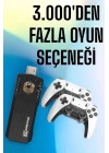 8K Android TV Gme Stick Video Oyun Konsolu Aile Retro 35000 Oyunlu Çift Kollu
