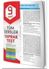 9. Sınıf Tüm Dersler Yaprak Test