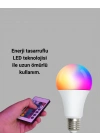 A Kalite 2025 RGB LED Ampul Uzaktan Kumandalı 16 Renkli Lamba