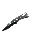 A1103b Siyah Kamp Çakı 15 Cm - Kancalı Metal Saplı