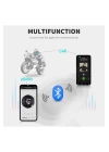 A50 Motosiklet Kask Kulaklık Intercom Işıklı Bluetooth V5.3 2800mah