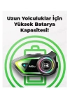 A60 2x Motosiklet Kask Kulaklığı Bluetooth Intercom Rgb Işıklı 2 Intercom Bağlantılı 300m Mesafe