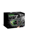 A60 2x Motosiklet Kask Kulaklığı Bluetooth Intercom Rgb Işıklı 2 Intercom Bağlantılı 300m Mesafe