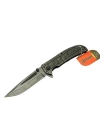 A777 Oluklu Eskitme Kamp Çakı Bıçağı 23 Cm - Otomatik, Desenli Metal Saplı