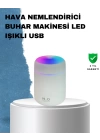 ABS Gövdeli 300ml USB Nemlendirici – Beyaz, Gri, Pembe Renk