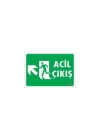 Acil Çıkış Uyarı Levhasi 25x35 KOD: 947