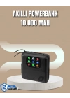 Akıllı Bildirim Ekranlı 10000 mAh Powerbank ve Aktivite Takip Cihazı