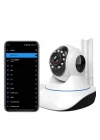 Akıllı Gece Görüşlü Sensörlü Wifi Kamera Telefondan Takip Edilebilir