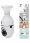Akıllı Kamera Wifi Kamera Duylu Ampul Görünümlü 360 Derece Dönebilen Ev Kamerası