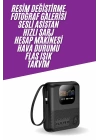 Akıllı Powerbank Ekranlı 10.000 Mah Hızlı Şarj Edebilen 4 Girişli Çok Fonksiyonlu