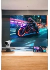Akıllı Projeksiyon Powerbankli Taşınabilir Sinema Projektörü 4k HD Kaliteli