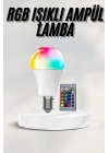 Akıllı RGB Led Ampul Led Uzaktan Kumandalı Renk Değiştiren Ampul