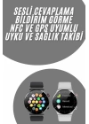 Akıllı Saat Adımsayar Nabız Ölçer Titreşim Özellikli Çağrı Cevaplama Sosyal Medya